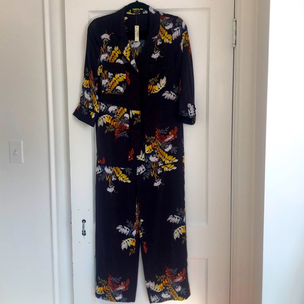 Madewell Satin pajama style Jumpsuit size XS